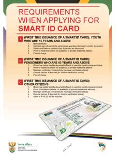 REQUIREMENTS WHEN APPLYING FOR SMART ID 